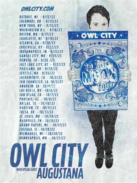 Owl City Average Setlists of tour: To The Moon Tour .